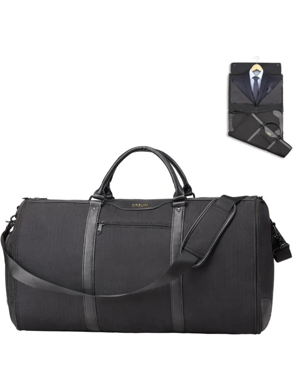 Travel Garment Bag & Duffel, Waterproof Suit Carrier with Shoe Compartment